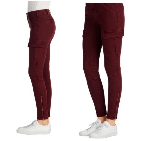 Pantalon Cargo Skinny En Cuir Noir J Brand Houlihan - Taille 26, Neuf Sans étiquette
